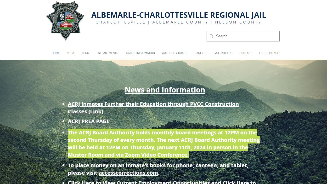 Albemarle-Charlottesville Regional Jail - acrj